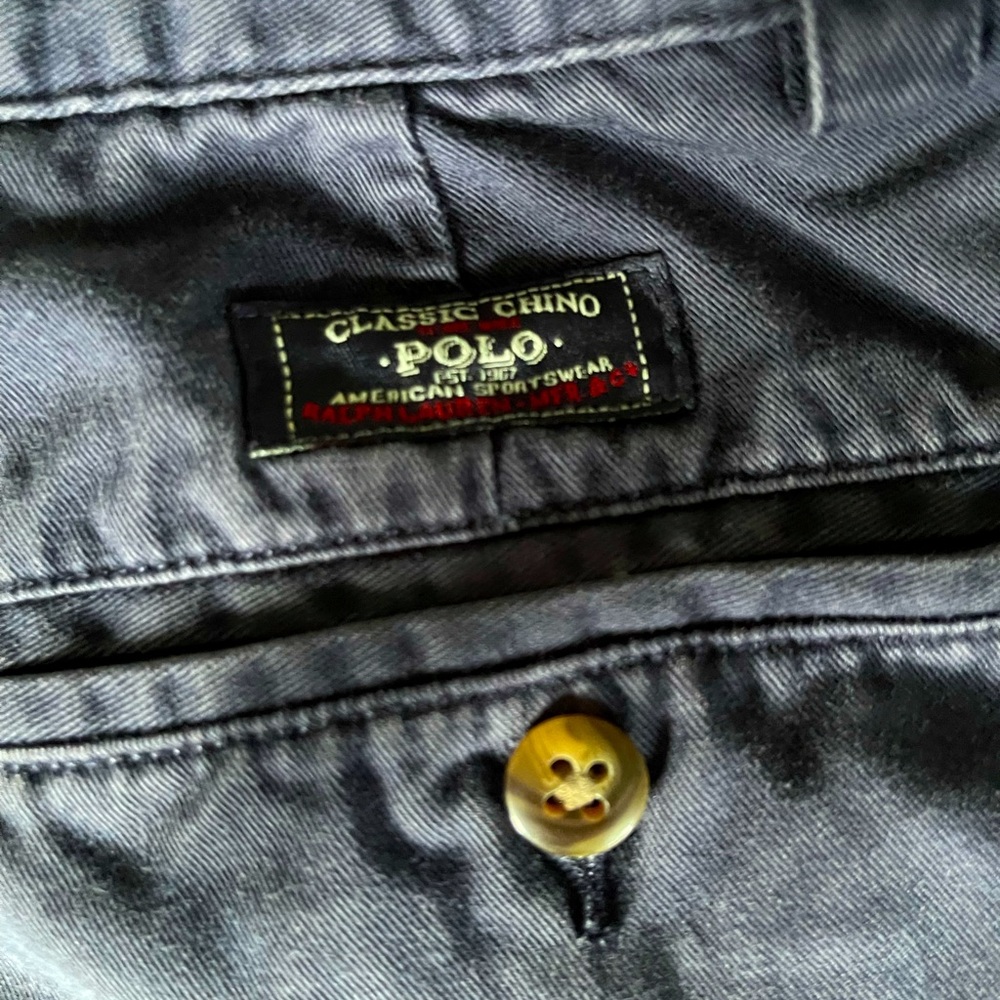 Boys Polo Classic Chino Size 14 Navy